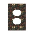 thumbnail image 1 of Disketp Boho Owl Decorative Light Switch or Outlet Wall Plate with Safety Cover-Style S, 1 of 6