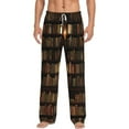 thumbnail image 1 of Disketp Bookshelves Men'S Pajama Pants - Ultra Soft Fleece Sleep And Lounge Pants (Size: S-Xxl), 1 of 9