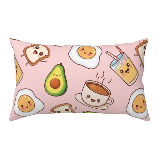 Disketp Breakfast Pillowcase, Queen Size Pillow Cases for Bedroom