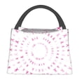 thumbnail image 1 of Disketp Breast Cancer Awareness (4) Insulated Bags, Insulated Cooler Bag Totes for Lunch Beach Camping, 1 of 6