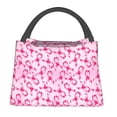 thumbnail image 1 of Disketp Breast Cancer Ribbons Awareness Insulated Bags, Insulated Cooler Bag Totes for Lunch Beach Camping, 1 of 6