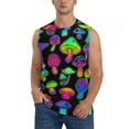 thumbnail image 1 of Disketp Bright Mushrooms Sleeveless Tshirts For Men, Muscle Shirts For Men Dry Fit Tank Top-Xx-Large, 1 of 8