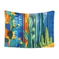 thumbnail image 1 of Disketp Bright Paper Cactus Scene Dog Blanket/Bed Cover for Dogs and Cats,Puppy Essentials-Medium, 1 of 8