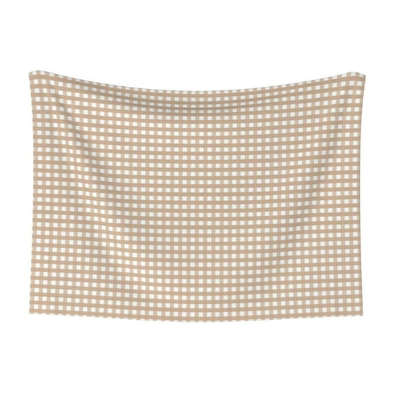 Disketp Brown Gingham Dog Blanket/Bed Cover for Dogs and Cats,Puppy Essentials-Large
