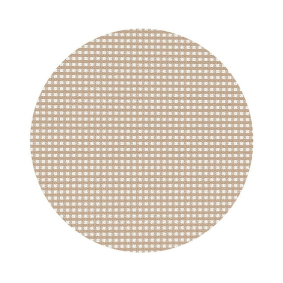 Disketp Brown Gingham Funny Coasters,4 Pcs Leather Coasters With Holder, Perfect Housewarming Hostess Gifts,Protect Furniture From Water Marks Scratch