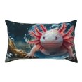 thumbnail image 1 of Disketp Bubbles Axolotl Fantasy Pillowcase, Queen Size Pillow Cases for Bedroom,Office,Sofa, Pillow Cover with Envelope Closure - 20x36in, 1 of 7