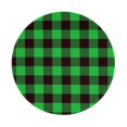 thumbnail image 1 of Disketp Buffalo Plaid Green Black Small Mouse Pad 7.9x7.9 Inches,Washable Round Mousepad For Office Laptop Computer,Non-Slip Rubber Base Mouse Pads For Wireless Mouse, 1 of 9