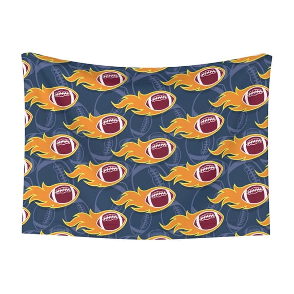 Disketp Burning Rugby Balls Dog Blanket/Bed Cover for Dogs and Cats,Puppy Essentials-Small