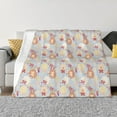 thumbnail image 1 of Disketp Butterfly Flower Flannel Blankets - Thick and Warm Blanket for Winter, Soft Fuzzy Plush King Blanket for All Seasons50"x40", 1 of 6