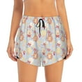 thumbnail image 1 of Disketp Butterfly Flower Print Women's Shorts Workout Shorts for Athletic Gym Running Shorts with Phone Pockets XX-Large, 1 of 8
