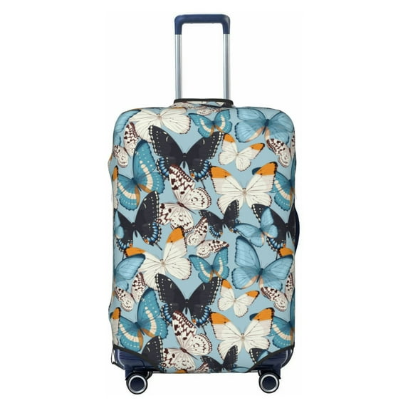 Disketp Butterflys Elastic Travel Luggage Cover Travel Suitcase Protective Cover For Trunk Case Apply To 18''-32'' Suitcase Cover-X-Large