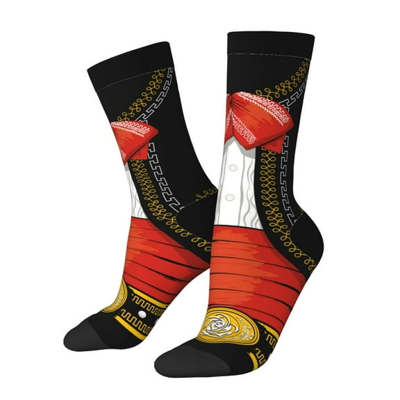 Disketp CHARRO SUIT Unisex Crew Socks Lightweight Breathable Ventilation Ankle Socks, Mid-calf socks for Daily