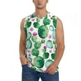 thumbnail image 1 of Disketp Cactus Plants Sleeveless Tshirts For Men, Muscle Shirts For Men Dry Fit Tank Top-3x-Large, 1 of 8