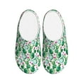 thumbnail image 1 of Disketp Cactus Plants Women's Men's Slippers Plush Slip-On House Slipper for Winter Indoor Soft Cushion Non-slip Fluffy Slides Slippers-11, 1 of 7