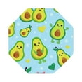 thumbnail image 1 of Disketp Cartoon Avocado Funny Coasters,4 Pcs Leather Coasters With Holder, Perfect Housewarming Hostess Gifts,Protect Furniture From Water Marks Scratch, 1 of 9