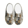 thumbnail image 1 of Disketp Cartoon Bear Women's Men's Slippers Plush Slip-On House Slipper for Winter Indoor Soft Cushion Non-slip Fluffy Slides Slippers-35/36, 1 of 7