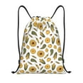 thumbnail image 1 of Disketp Cartoon Corn Pumpkin Sunflower Drawstring Backpack Drawstring Gym Bags Draw String Bags for Sports, Gym, Travel, Swimming, Beach-Small, 1 of 6