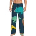 thumbnail image 1 of Disketp Cartoon Dinosaur Men'S Pajama Pants - Ultra Soft Fleece Sleep And Lounge Pants (Size: S-Xxl), 1 of 9