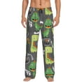 thumbnail image 1 of Disketp Cartoon Dinosaurs Men'S Pajama Pants - Ultra Soft Fleece Sleep And Lounge Pants (Size: S-Xxl), 1 of 9