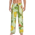 thumbnail image 1 of Disketp Cartoon Dinosaurs Men'S Pajama Pants - Ultra Soft Fleece Sleep And Lounge Pants (Size: S-Xxl), 1 of 9