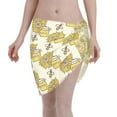 thumbnail image 1 of Disketp Cartoon Honey Pot Bee Sunflower Women Swimsuit Cover Up Short Chiffon Summer Beach Sarong Bikini Wrap Skirt Bathing Suit, 1 of 7