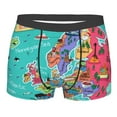 thumbnail image 1 of Disketp Cartoon Map Of Europe Men'S Boxer Briefs,Soft And Breathable Cotton Underwear With Comfortflex Waistband, 1 of 9