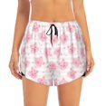 thumbnail image 1 of Disketp Cartoon Pig Print Women's Shorts Workout Shorts for Athletic Gym Running Shorts with Phone Pockets, 1 of 8