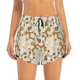 thumbnail image 1 of Disketp Cartoon Poodle Dog Print Women's Shorts Workout Shorts for Athletic Gym Running Shorts with Phone Pockets XX-Large, 1 of 8
