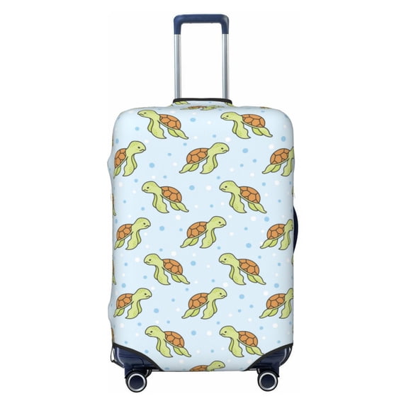 Disketp Cartoon Sea Turtle Elastic Travel Luggage Cover Travel Suitcase Protective Cover For Trunk Case Apply To 18''-32'' Suitcase Cover-Medium