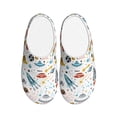 thumbnail image 1 of Disketp Cartoon Space Women's Men's Slippers Plush Slip-On House Slipper for Winter Indoor Soft Cushion Non-slip Fluffy Slides Slippers-37/38, 1 of 7