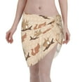 thumbnail image 1 of Disketp Cartoon Squirrel Women Swimsuit Cover Up Short Chiffon Summer Beach Sarong Bikini Wrap Skirt Bathing Suit, 1 of 8