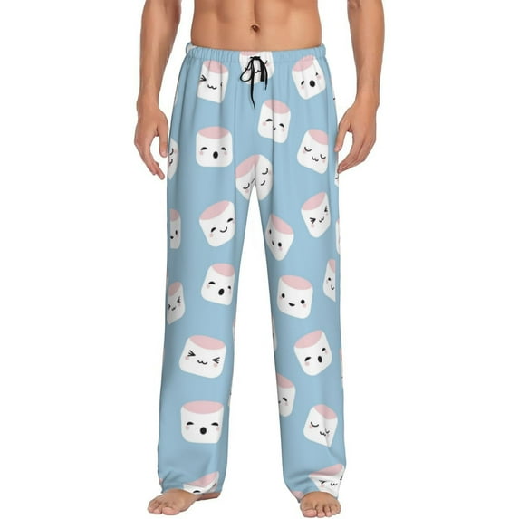 Disketp Cartoon Sushi Men'S Pajama Pants - Ultra Soft Fleece Sleep And Lounge Pants (Size: S-Xxl)