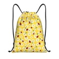 thumbnail image 1 of Disketp Chamomile And Ladybug Drawstring Backpack Drawstring Gym Bags Draw String Bags for Sports, Gym, Travel, Swimming, Beach-Medium, 1 of 6