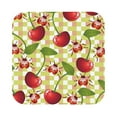 thumbnail image 1 of Disketp Cherries And Ladybirds Funny Coasters,6 Pcs Leather Coasters With Holder, Perfect Housewarming Hostess Gifts,Protect Furniture From Water Marks Scratch And Damage, 1 of 9