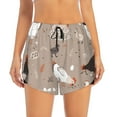 thumbnail image 1 of Disketp Chicken Print Women's Shorts Workout Shorts for Athletic Gym Running Shorts with Phone Pockets Medium, 1 of 8