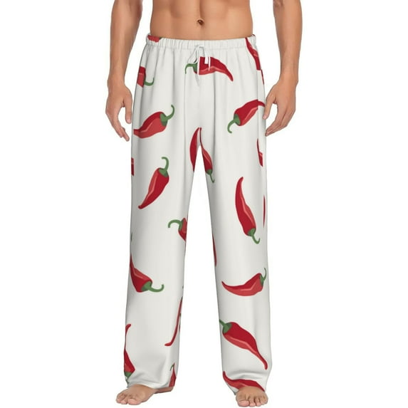 Disketp Chili Men'S Pajama Pants - Ultra Soft Fleece Sleep And Lounge Pants (Size: S-Xxl)