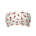 thumbnail image 1 of Disketp Chili Sun Visors For Women Men Unisex Tennis Golf Visor Hat Adjustable Summer Hats Sport Outdoor Visor Hat Uv Protection Cap, 1 of 8