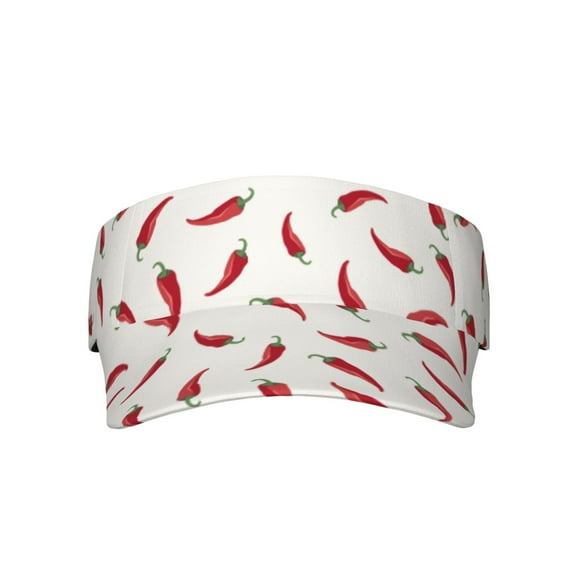 Disketp Chili Sun Visors For Women Men Unisex Tennis Golf Visor Hat Adjustable Summer Hats Sport Outdoor Visor Hat Uv Protection Cap