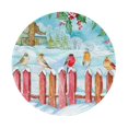 thumbnail image 1 of Disketp Christmas Birds Small Mouse Pad 7.9x7.9 Inches,Washable Round Mousepad For Office Laptop Computer,Non-Slip Rubber Base Mouse Pads For Wireless Mouse, 1 of 9