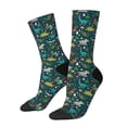 thumbnail image 1 of Disketp Christmas Dinosaur colorful Unisex Crew Socks Lightweight Breathable Ventilation Ankle Socks, Mid-calf socks for Daily, 1 of 6