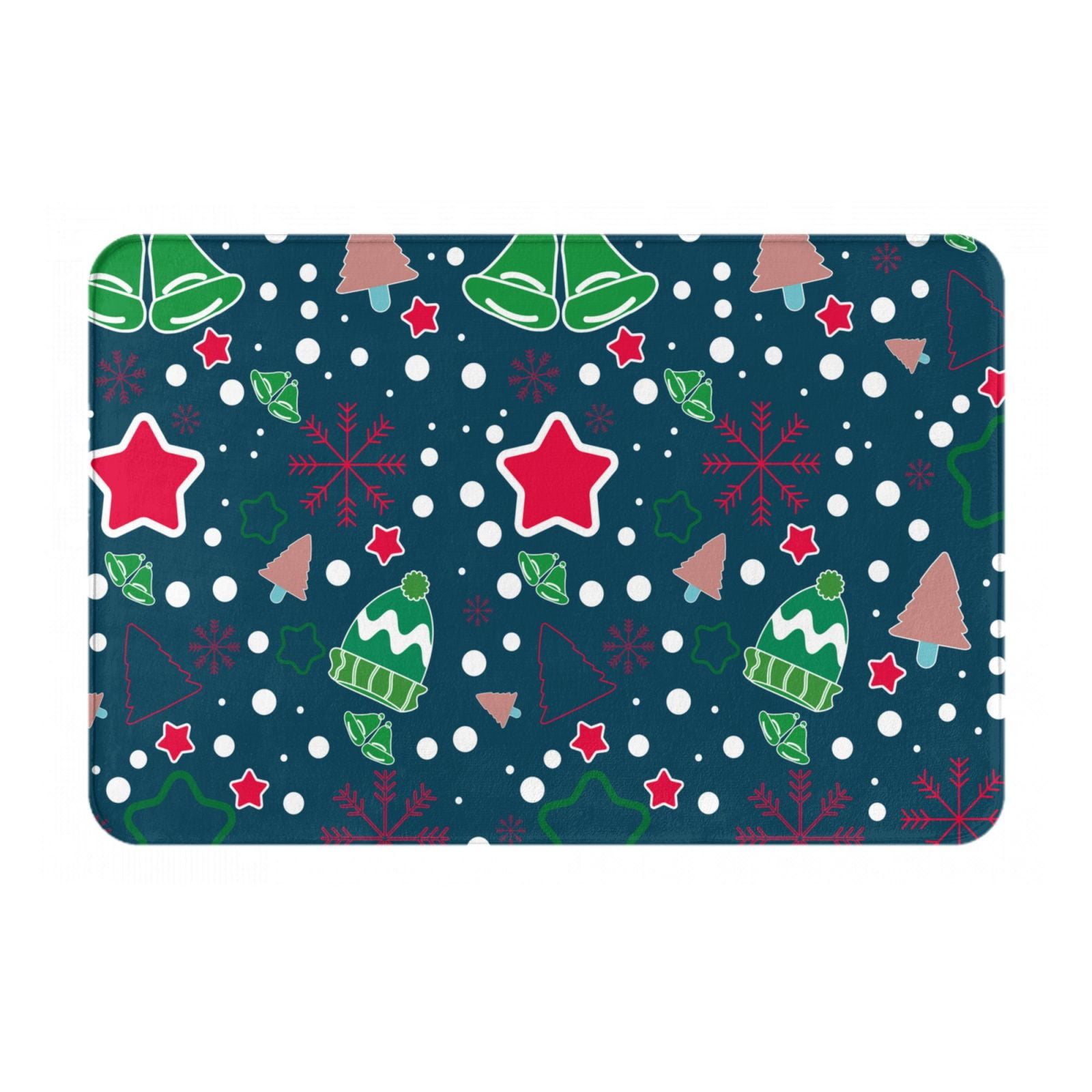Disketp Christmas Mat For Front Door Outside Doormat Outdoor Entrance