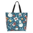 thumbnail image 1 of Disketp Christmas Snowman Gift Tote Bag for Women, Handbag Shoulder Tote Bag, for Shopping and Travel, 1 of 8