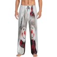 thumbnail image 1 of Disketp Christmas Snowman With Hat Men'S Pajama Pants - Ultra Soft Fleece Sleep And Lounge Pants (Size: S-Xxl), 1 of 9