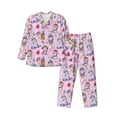 thumbnail image 1 of Disketp Christmas Unicorns Mens Pajama Set, Soft Warm Long Sleeve Sleepwear, Cozy Button-Down Pjs for Men-, 1 of 7