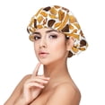 thumbnail image 1 of Disketp Coffee Bun Hot Dog Adjustable Sleeping Hair Cap, Hairband Sleeping Cap Turban, Unisex, Available for Curly and Straight Hair, 1 of 6