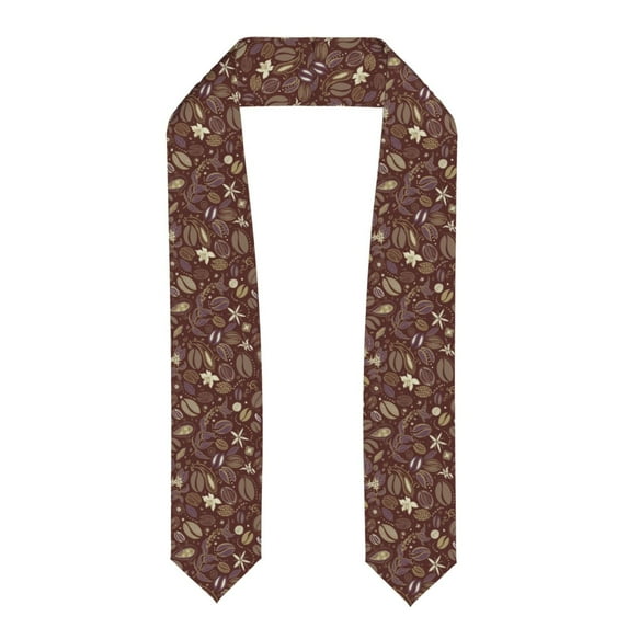 Disketp Coffee and Flowers Graduation Stole Class of 2024 Customized Congratulations Sash ,Unisex, 72"