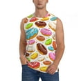 thumbnail image 1 of Disketp Color Donut Sleeveless Tshirts For Men, Muscle Shirts For Men Dry Fit Tank Top-X-Large, 1 of 8
