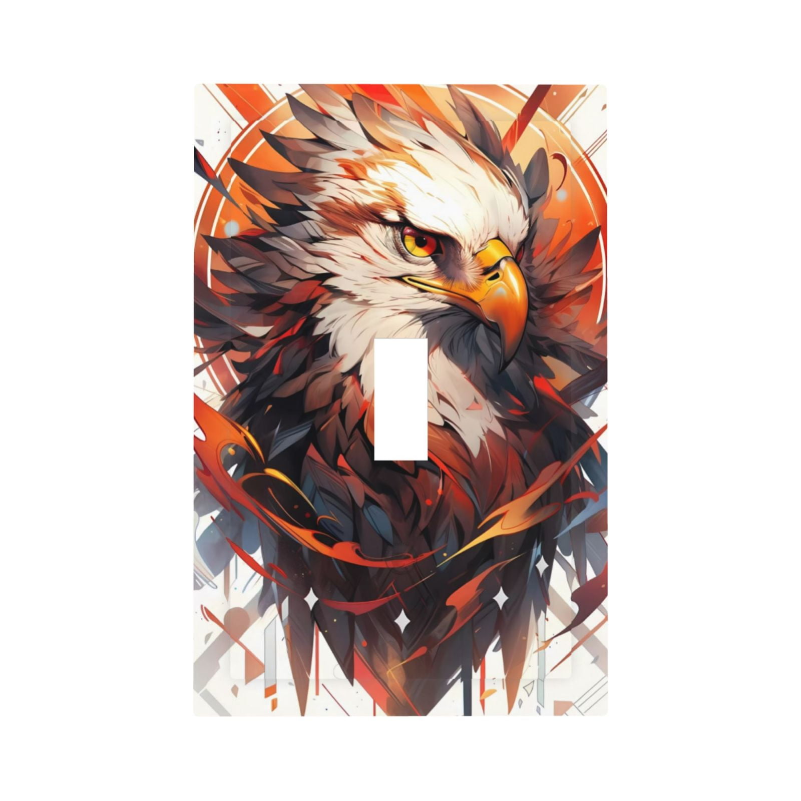 Disketp Colorful Abstract Eagle Decorative Light Switch or Outlet Wall