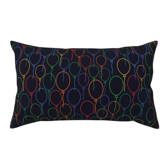 Disketp Colorful Balloons Pillowcase, Queen Size Pillow Cases for Bedroom,Office,Sofa, Pillow Cover with Envelope Closure - 20x36in