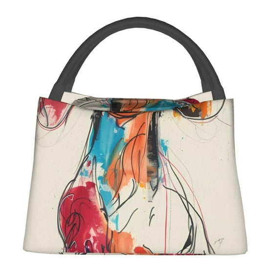 Disketp Colorful Dachshund Art Insulated Bags, Insulated Cooler Bag Totes for Lunch Beach Camping